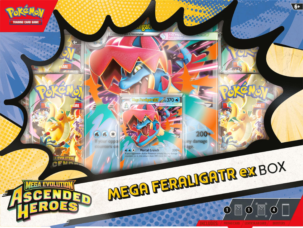 Pokémon TCG: Mega Evolution—Ascended Heroes Mega Meganium/Emboar/Feraligatr ex Box