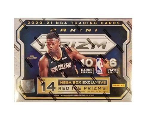 Panini 2020-21 Prizm Basketball Mega Box (Red Ice Prizms)