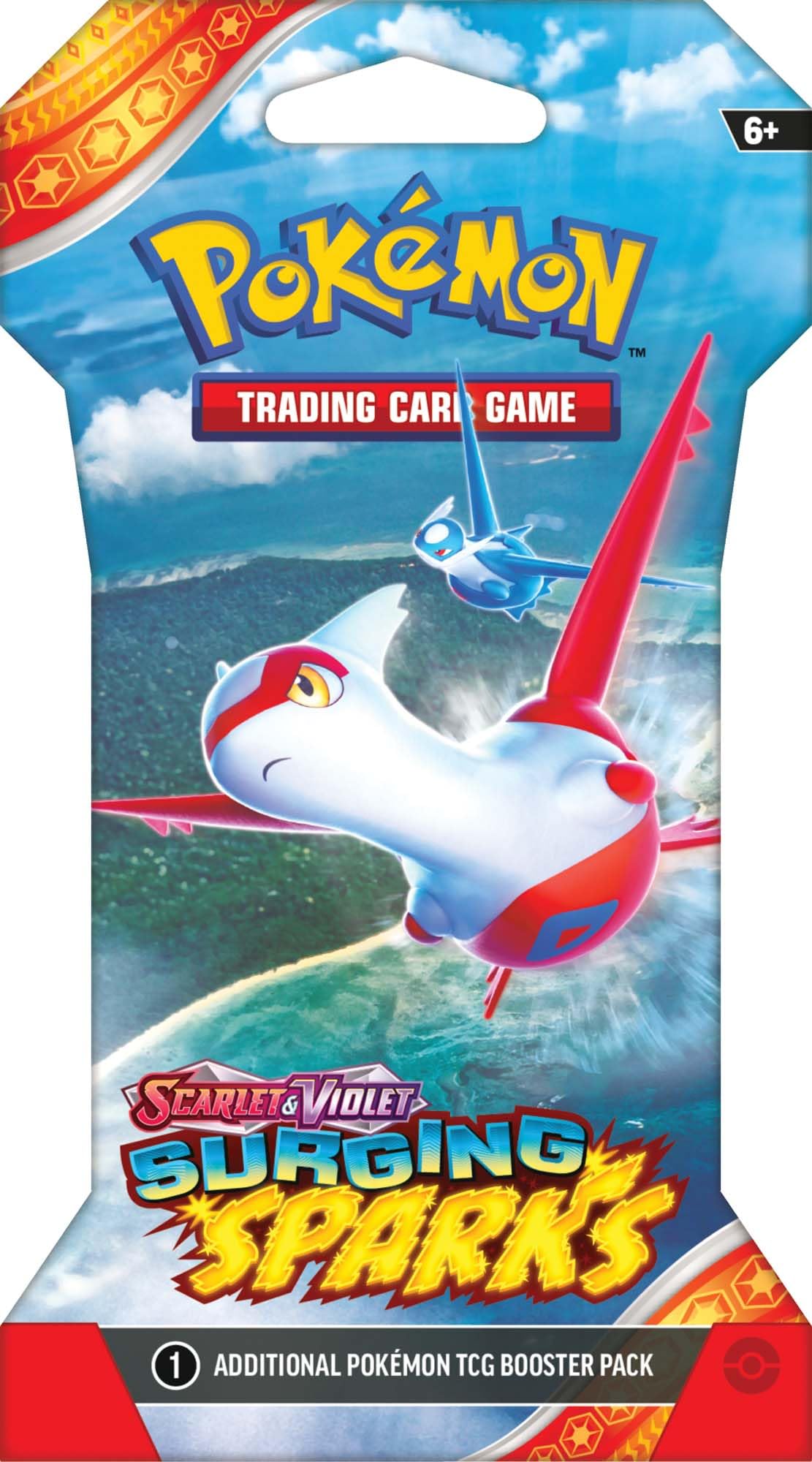 Pokemon TCG Surging Spark – Single Booster Pack – Pack Art May Vary - 10 Cards