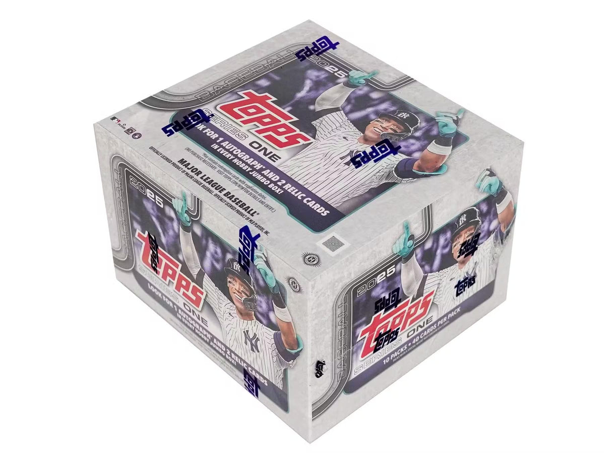 2025 Topps Series 1 Baseball Trading Card MLB Hobby Jumbo 10 Pack Box (1 Autograph & 2 Relics Per Jumbo Box)