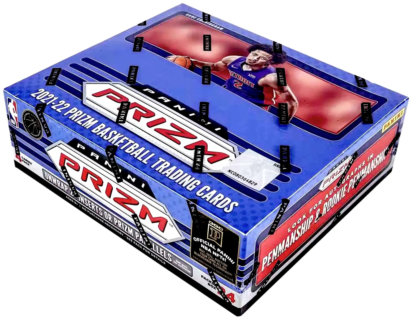 2021/22 Panini Prizm NBA Basketball Retail Box - 24 Packs - 96 Trading Cards Total