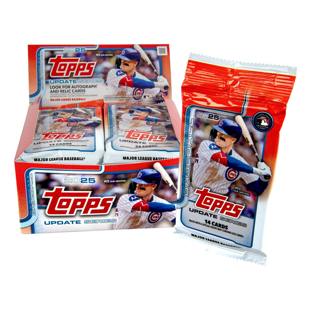 2025 Topps Updates Baseball Trading Cards 20ct Booster Display Box, Look for Rookie Cards!