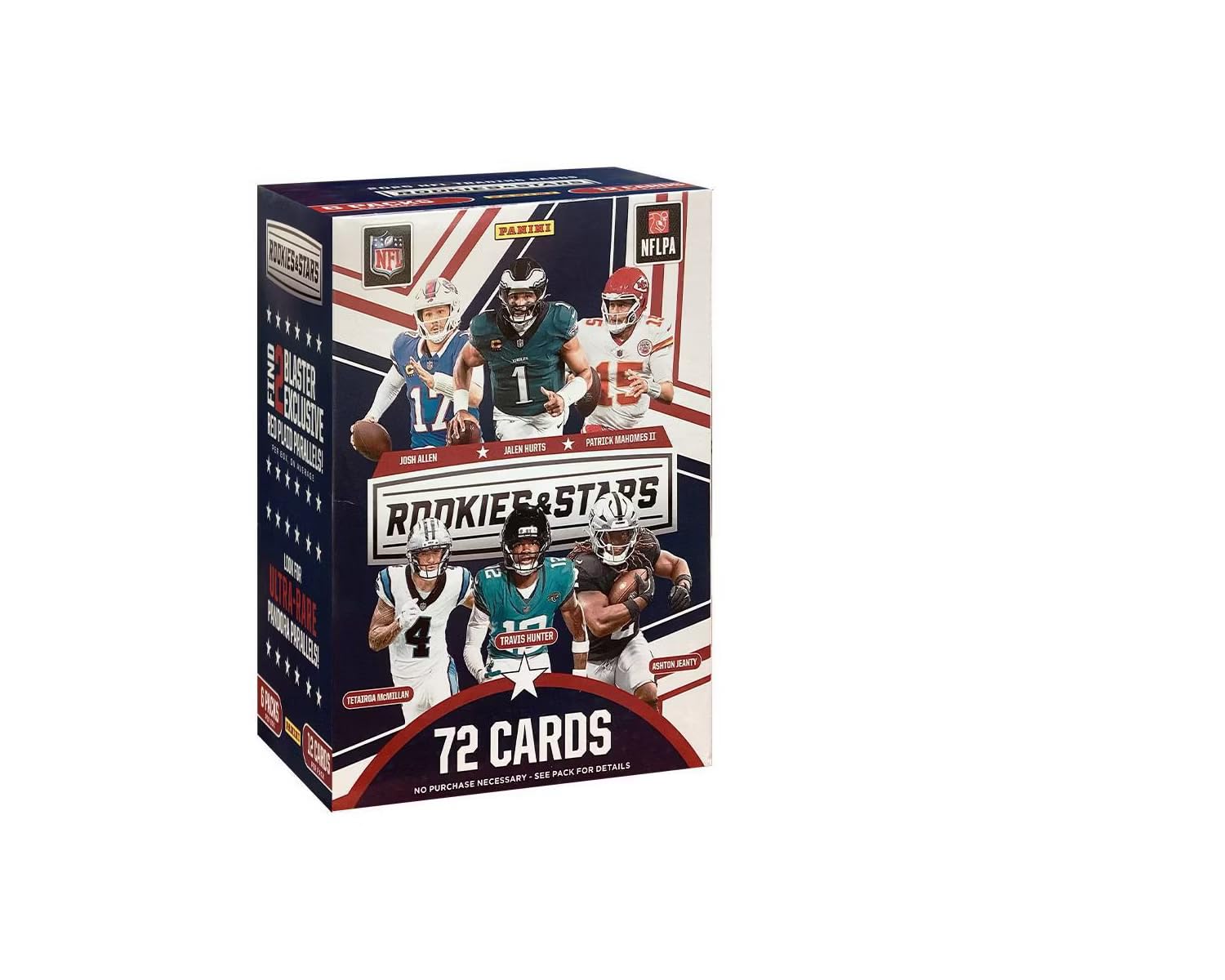 2025 Panini NFL Rookies & Stars Football Trading Card Blaster Box (2 Exclusive Red Plaid Parallels Per Blaster Box)