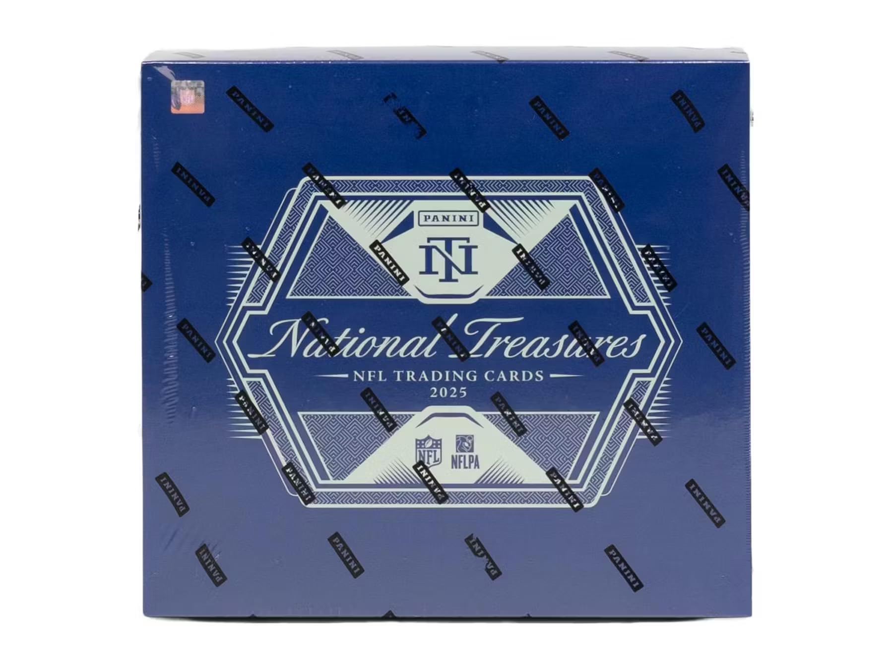 2025 Panini National Treasures Football Hobby Trading Card Box (8 Autographs or Memorabilia Cards Per Box)
