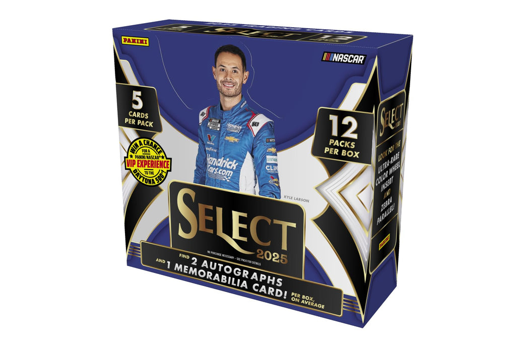 2025 Panini Select NASCAR Racing Hobby Trading Card Box (2 Autographs per Box!)