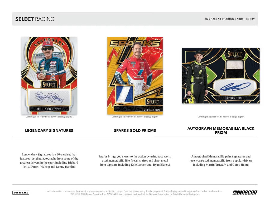 2026 Panini Select NASCAR Racing Hobby Box