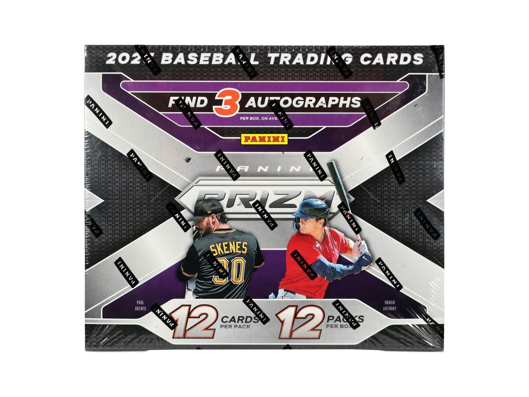 2025 Panini Prizm Baseball Hobby Trading Card Blaster Box (Three Autographs Per Box)