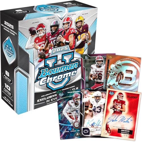 2025 Bowman University Chrome Football - Factory Sealed