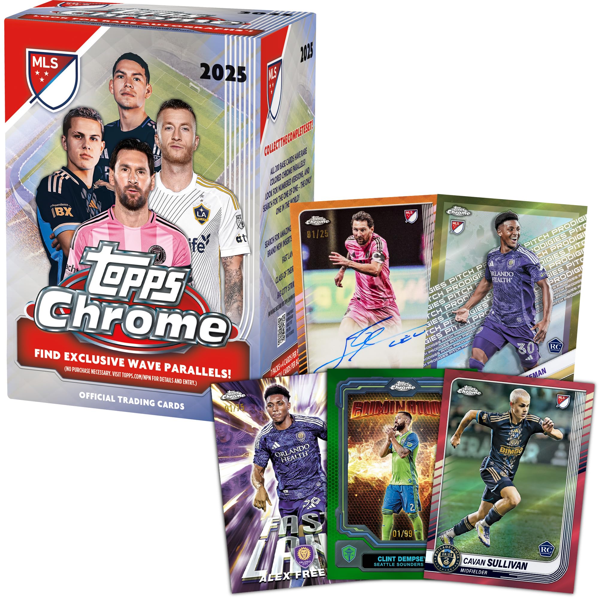Topps Chrome MLS 2025 - Factory Sealed - Value Box