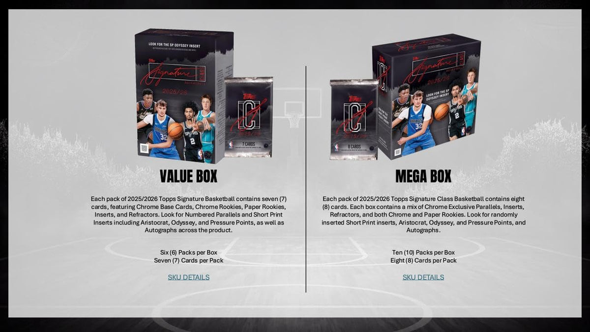 2025-26 Topps Signature Class Basketball Mega Box