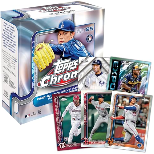 2025 Topps Chrome MLB Baseball - Factory Sealed - Mega Box