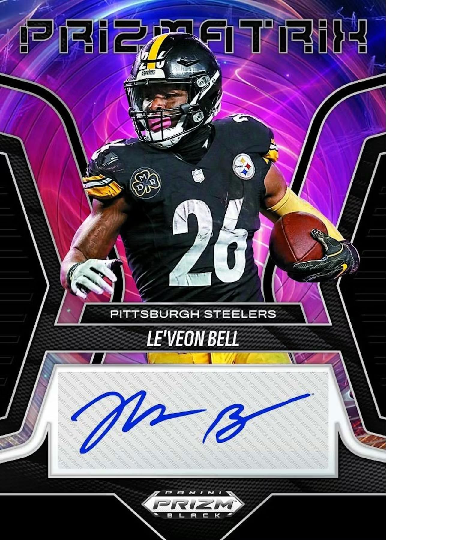 2025 Panini Prizm Black Football Hobby Trading Card Box (3 Autographs Per Box)