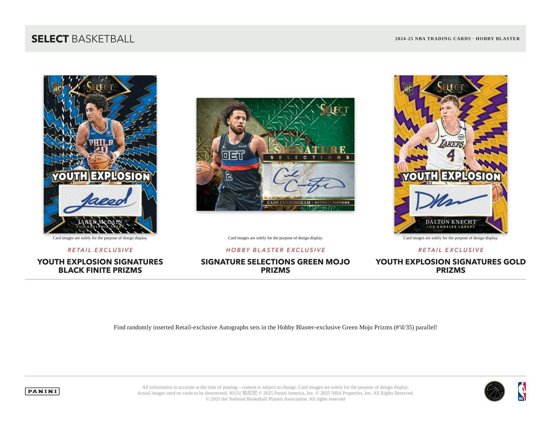 Panini Select Basketball Hobby Exclusive Blaster Box HOFBC