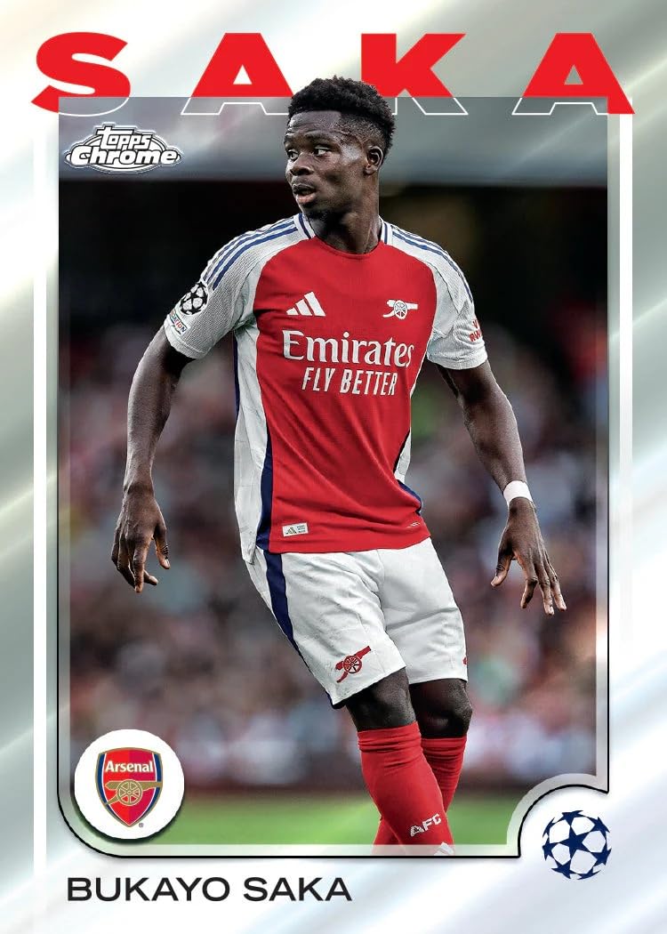 Topps 2024-25 Chrome UEFA Club Competitions Cards Hobby BOX (20 Packs Each)
