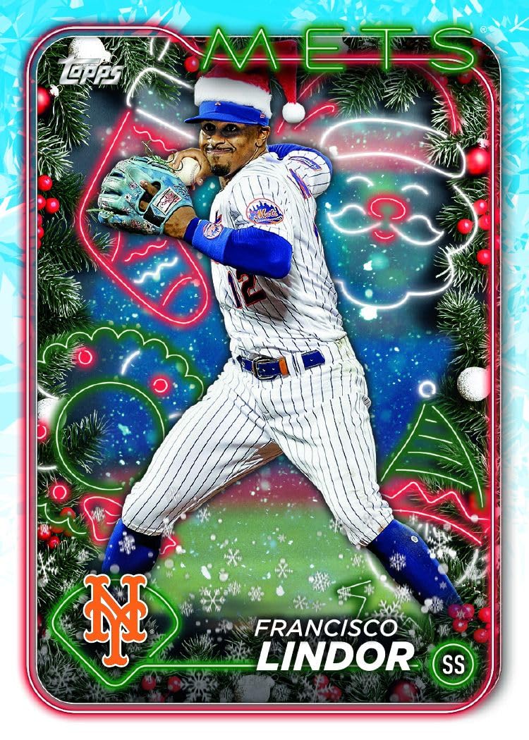 MLB 2024 Topps Holiday Baseball Mega Box | 10 Packs