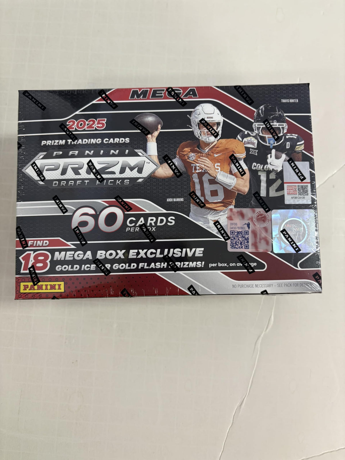 2025 Panini College Football Retail Mega Box | Factory Sealed | Exclusive Retail Parallels | NCAA Football Trading Cards | Chase Future NFL Stars & Rookie Prospects
