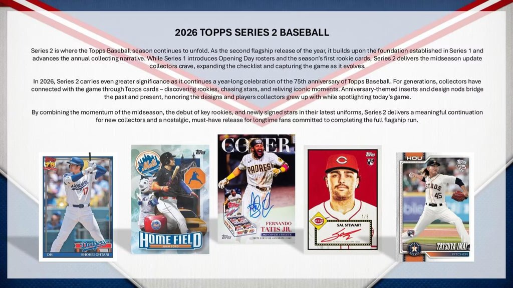 2026 Topps Series 2 Baseball Jumbo Trading Card Fat Pack (Search for Heavy Lumber Autographs)